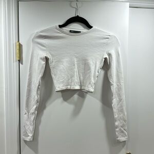 Zara Long Sleeve Crop Top